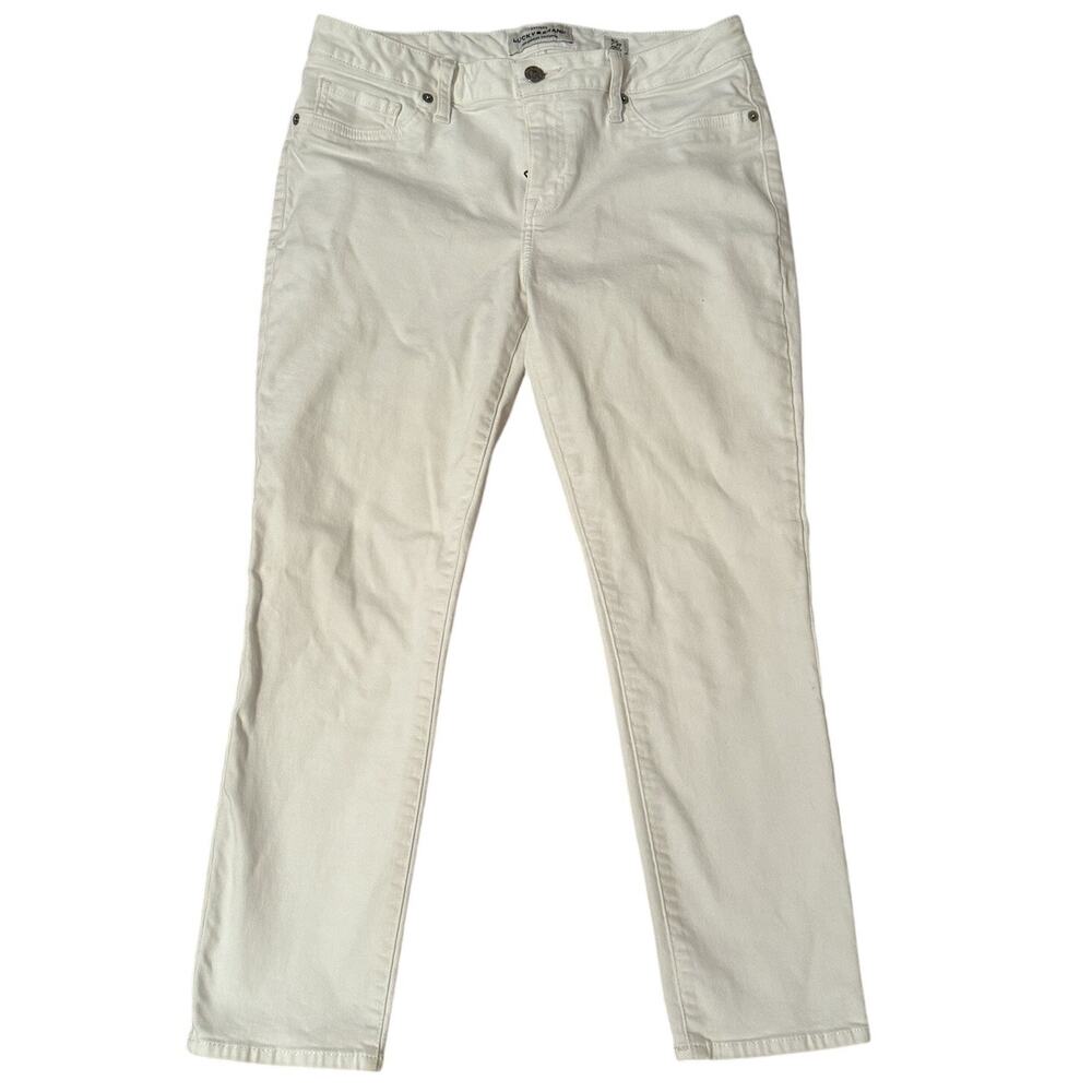 Lucky Brand White Capri Jeans, Size 8/29